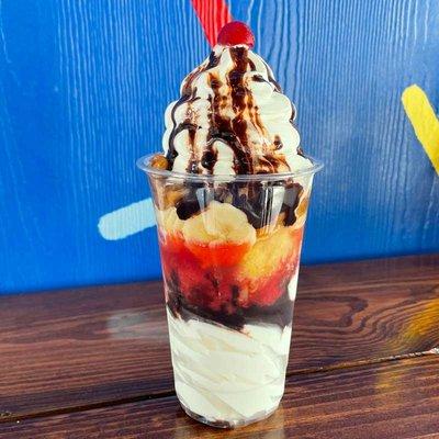 Banana Split in a Cup