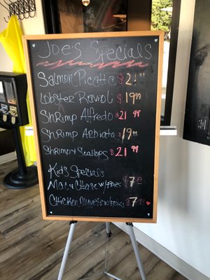 Joe's specials