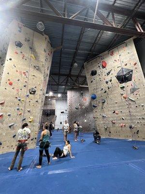 Rock climbing walls