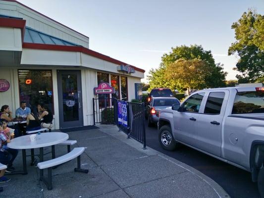 Drive thru ice cream.