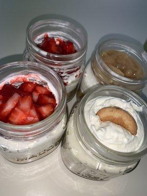 Four pack dessert jars