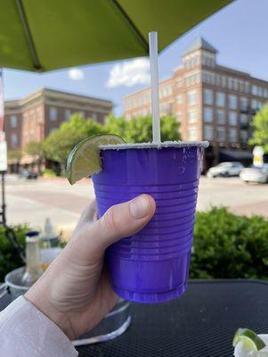 Purple cup for alcoholic drinks