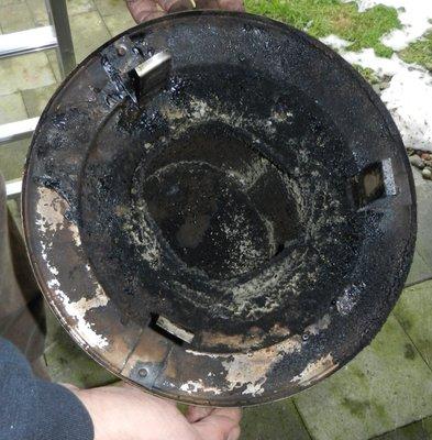 The "cleaned" chimney cap off my house, removed by the fire department