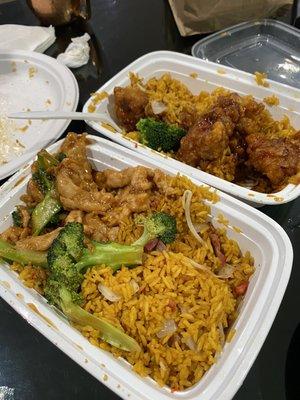 C 14. Chicken with Broccoli combo C 16. General Tso's Chicken combo