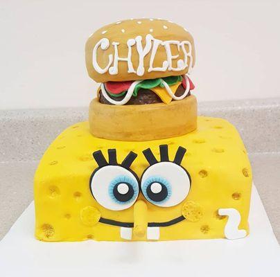 Spongebob custom cake