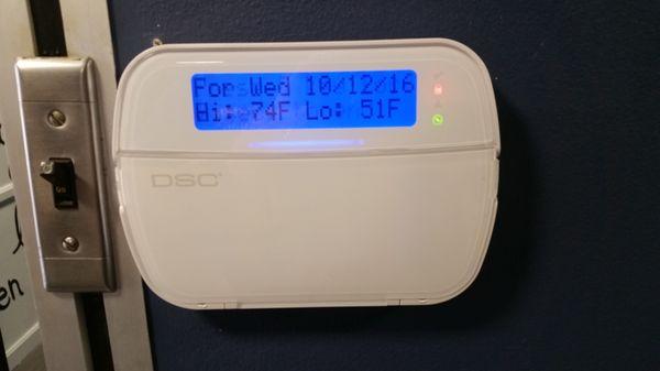 DSC alarm keypad