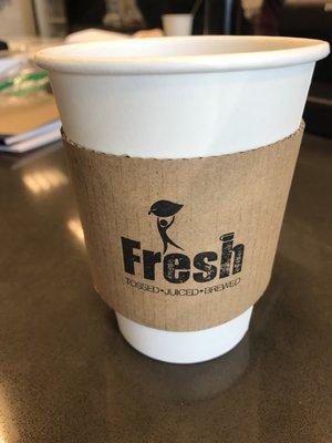 Irving Farm Coffee served at Fresh! Delicious...and you don't have to drive to NYC for it.