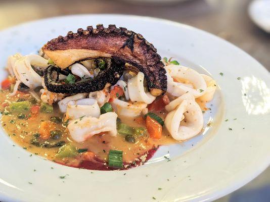 Grilled octopus + calamari