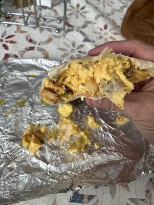 Sausage, or should I say egg burrito..  rip off