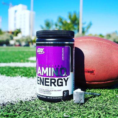 Essential Amino Energy by @optimumnutrition . 5 grams of free form amino acids with 100mg of caffeine  from natural sources with 0 sugar!