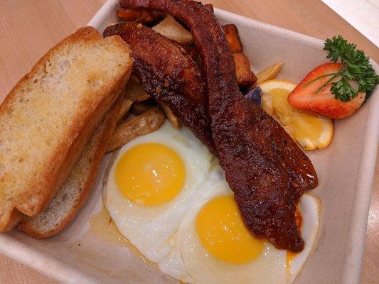 Breakfast Plate with Millionaire Bacon