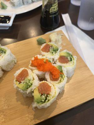 Alaska roll with soy paper