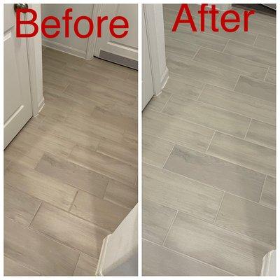 Tile & Grout Clean & Color sealing