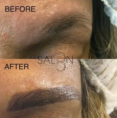 Microblading before & after