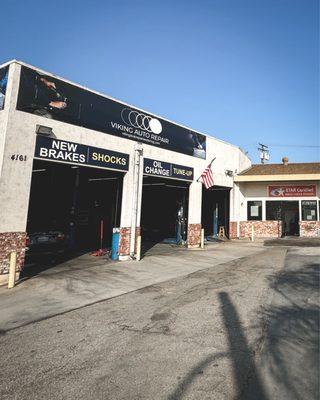 Exterior of the building. First 3 bays.