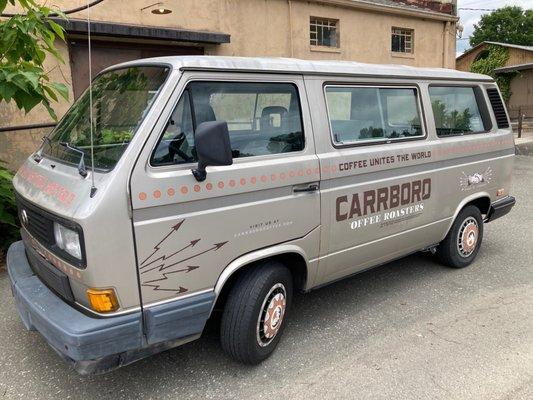 Classic van with an epic phrase!