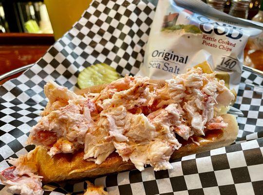 Giant Black Cat Lobster Roll. Can't visit Cape Cod without having one