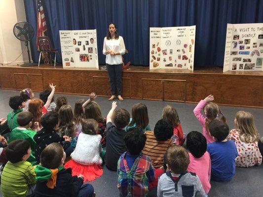 pre- school presentation for Childrens Dental Health Month