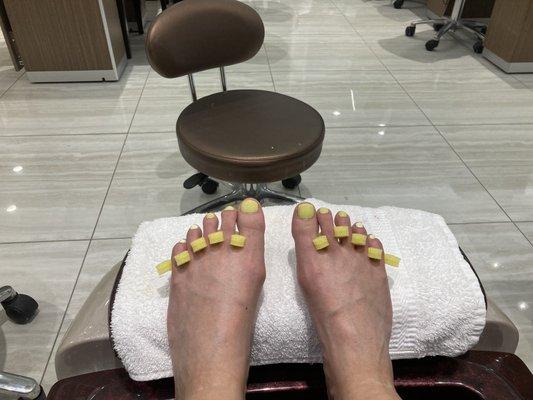 Ombré pedicure