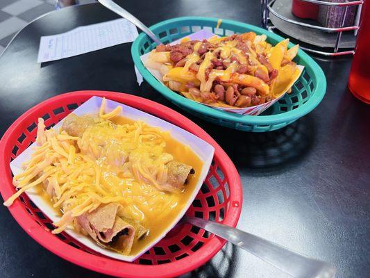 Frisco Sticks and chili cheese fries