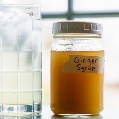 Fresh made ginger ale