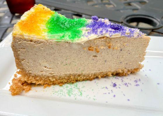 King Cake cheesecake