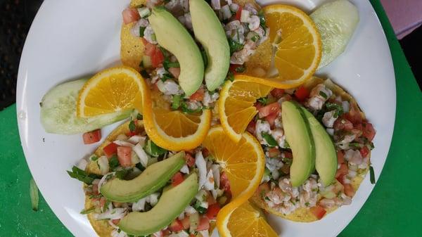 Tostadas de ceviche