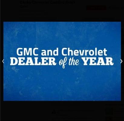 Banks Chevrolet GMC Was the only dealership in the country named Dealer of the Year for both manufacturers out of over 4000 dealers.