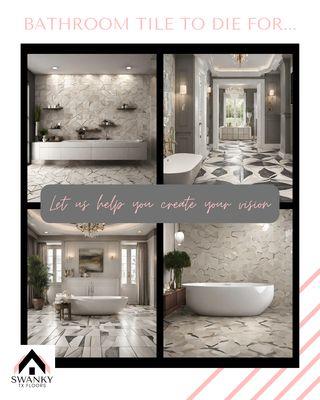 Needing a tile refresh for your dated bathrooms? Or your kitchen? Book an appointment today to start envisioning your project!