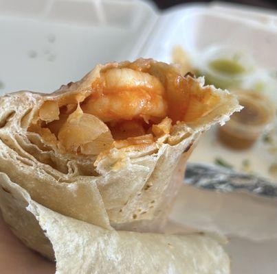 Shrimp burrito