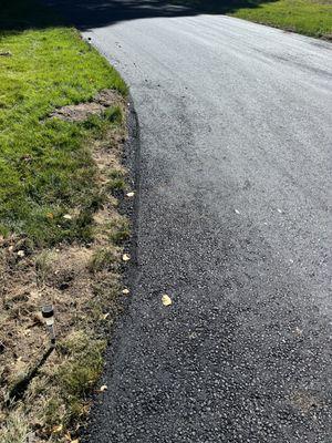 They cut back the overgrowth grass and helped me get back my original driveway width!