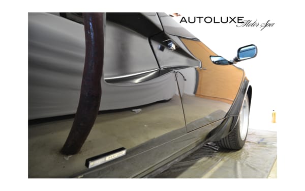 Autoluxe Motor Spa. High End Detailing. Serving Central Jersey and North Jersey. A Lamborghi Coated with 22PLE Glass Coating.