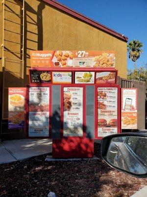 Drive Thru Menu.