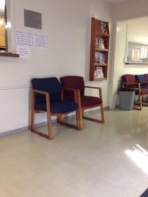 No one in the waiting room but the doctor still has not seen Tito