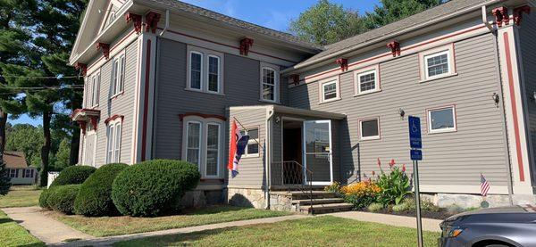 Front entrance to The Barracks.