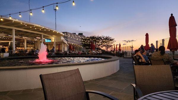 Patio after sunset