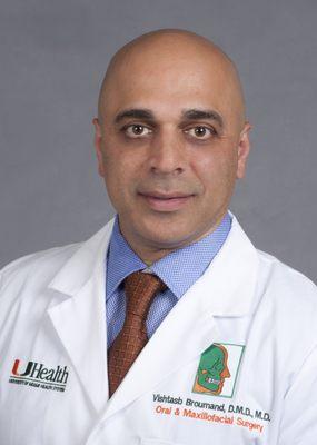 Vishtasb Broumand, DMD, MD graduate of the University of Florida College of Dentistry and the University of Miami School of Medicine