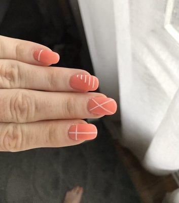 Minimal design by KC with matching pedicure