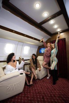 Let's party in a Private Jet!