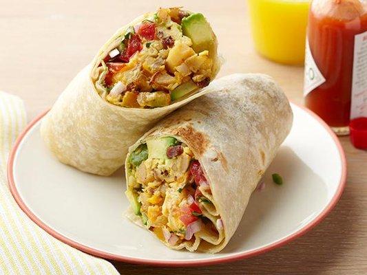 Spicy lover breakfast burrito. It so yummy