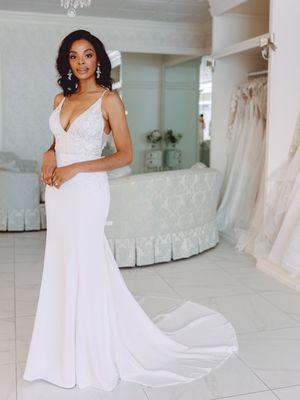 Gabrielle Michele gown only available at La Belle Mariée