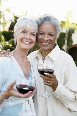 The sound of wine being poured into glasses is a favorite sound.