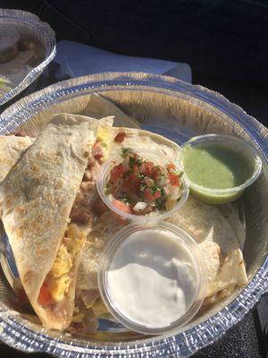 Breakfast quesadillas