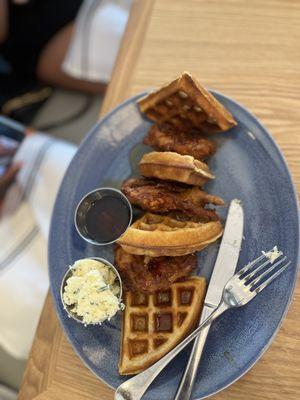 Buttermilk Waffle with Chicken