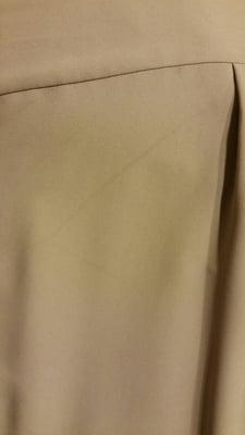 Yes, that's an iron mark on my $50 Pleione Blouse from Nordstrom which I've only been able to wear once. Disappointed.