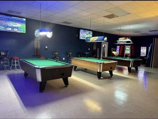 Our pool tables