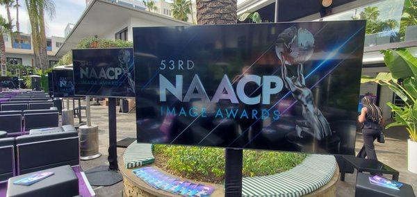 We provided the LED screen rentals in Los Angeles for the 53rd NAACP Image Awards!