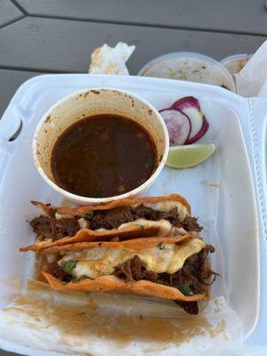 Birria tacos