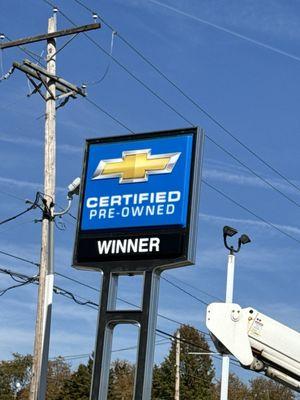 Winner Chevrolet pre-owned location at 210 Greenhill Ave in Wilmington