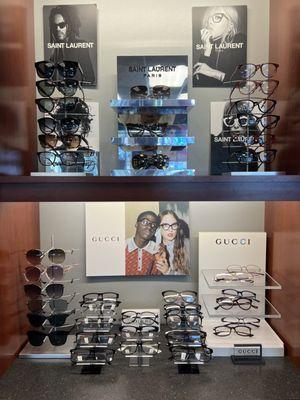 Gucci and Saint Laurent frames